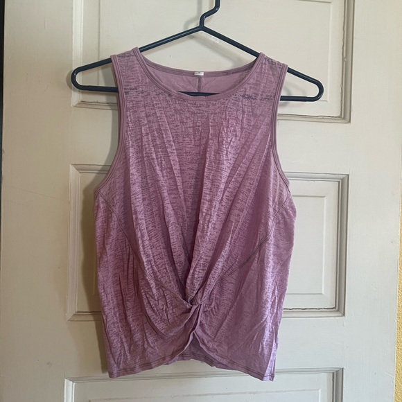 Lululemon Mottled Lilac Tie-Front Tank | size 8 - Picture 1 of 4